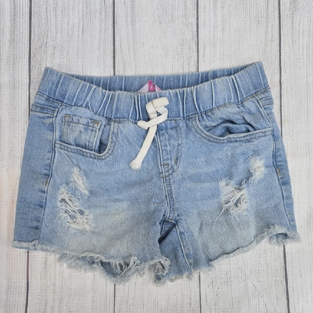 YMI Light Blue Denim Shorts with Drawstring